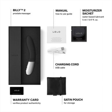 Lelo Vibrador Anal Billy 2 Black      1 un 1 un