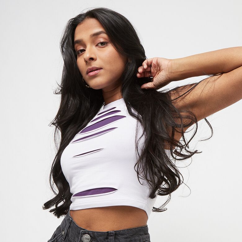 Crop-Top mit mehreren Ausschnitten