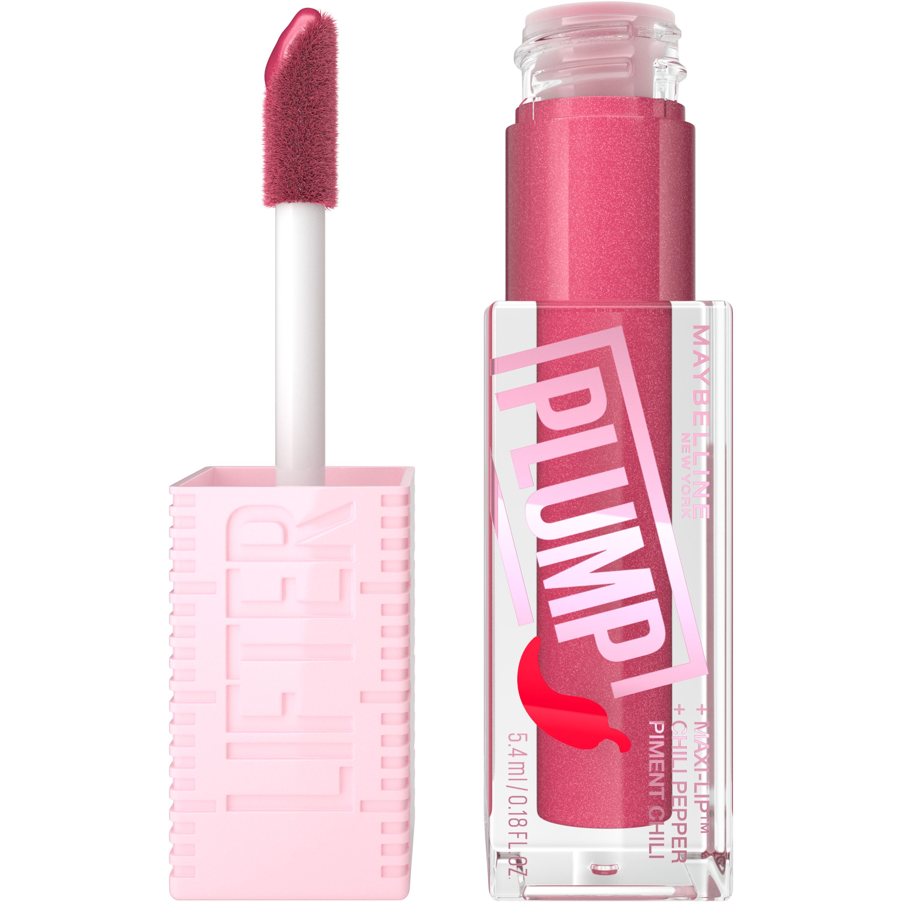 Sjajilo za usne Lifter Plump s čili papričicom i hijaluronskom kiselinom Sjajila za usne i sjajila za usne
