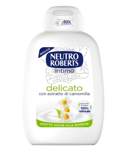 NEUTRO ROBERTS Sanftes Reinigungsgel für den Intimbereich, 200 ml, mit 100 % natürlicher Kamille