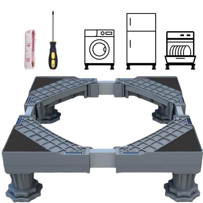 Washing Machine Support, BYONDSELF®, Adjustable Washing Machine Base, 41-64 CM, Suitable for Washing Machines and Dryers
