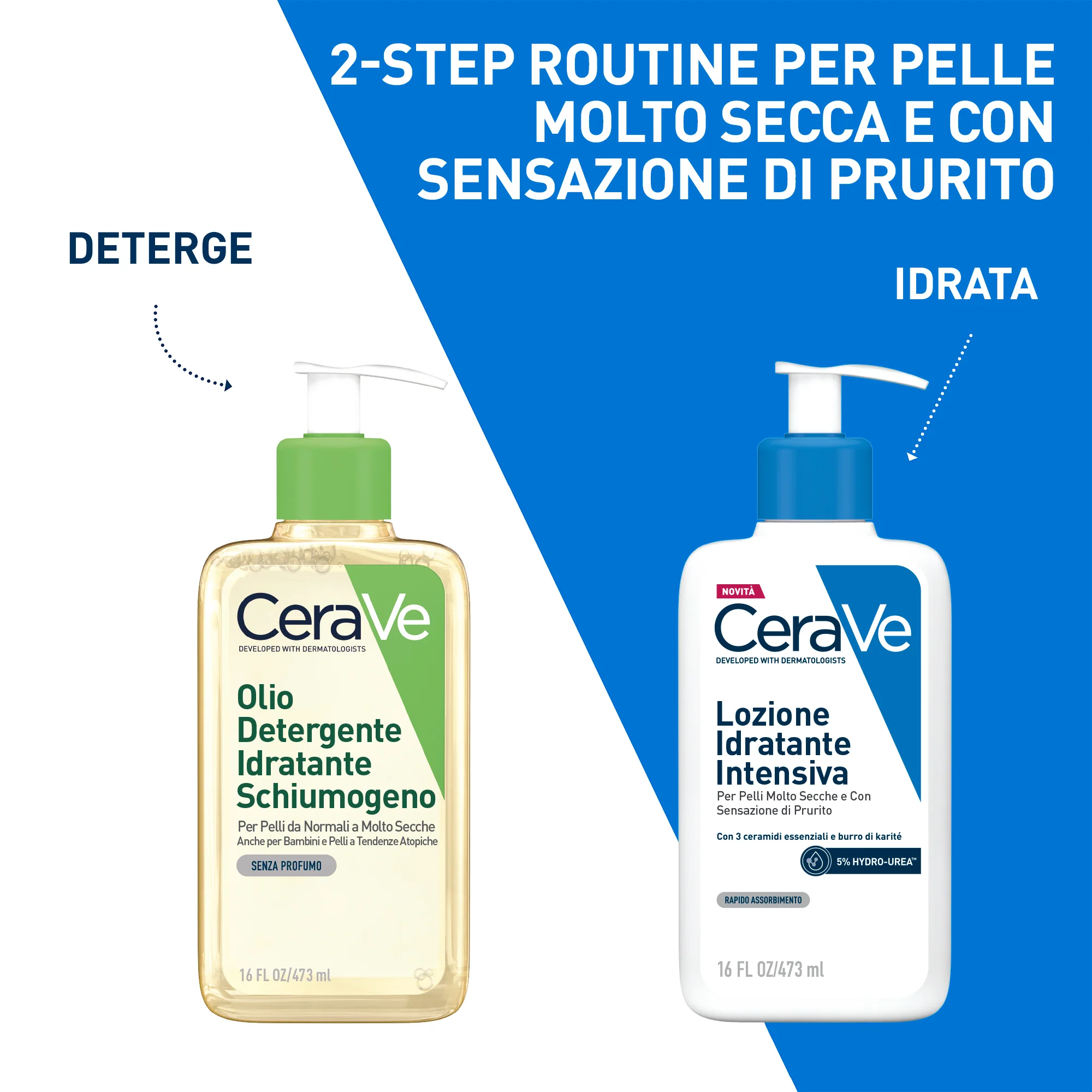 Idratanti Lozione Idratante Intensiva per Pelle Secca e Molto Secca - Crema Corpo, Tratt.viso 24 ore idratante