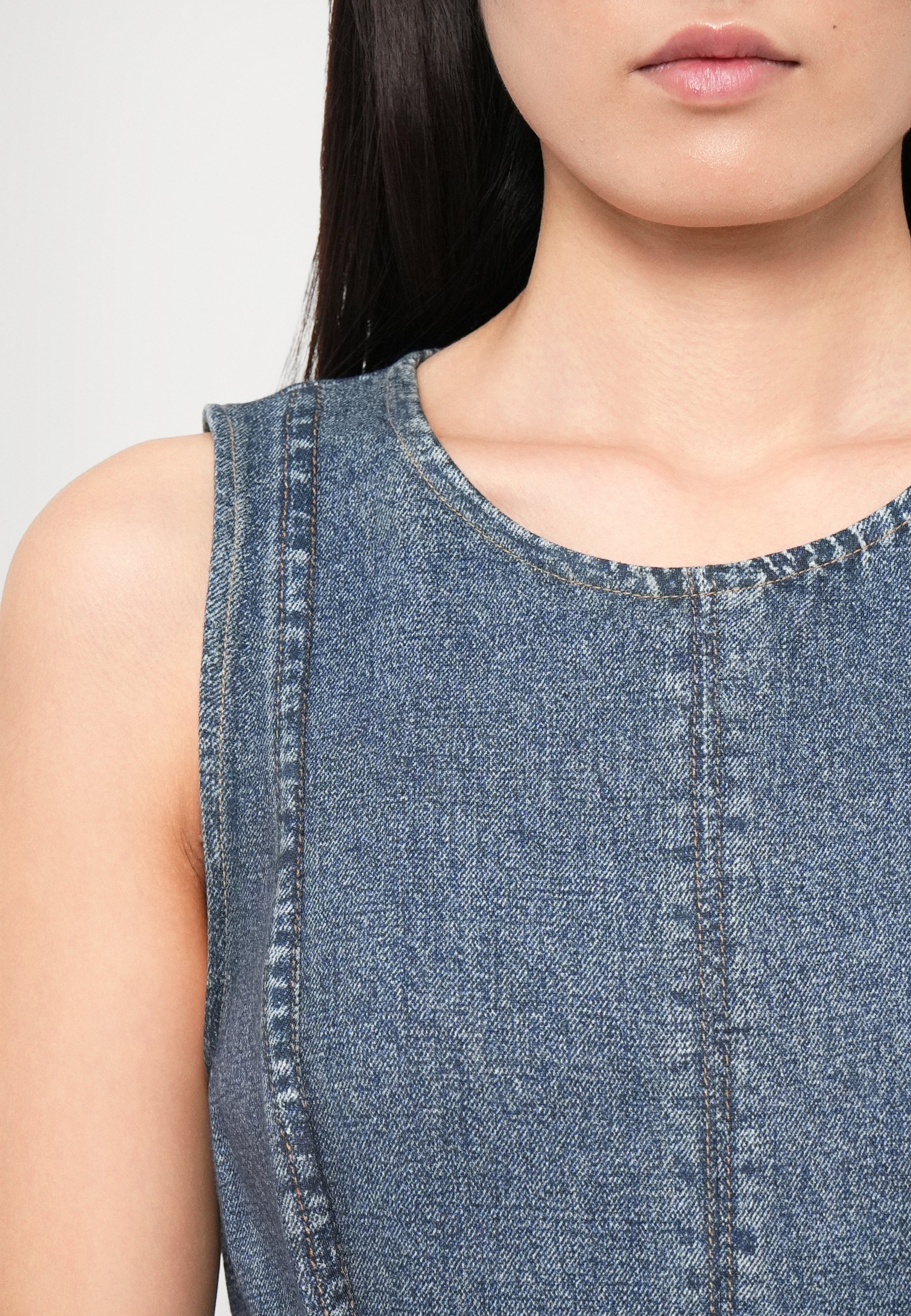 rag & bone Miramar Ponte Olivia Midikleid - Tageskleid - blau