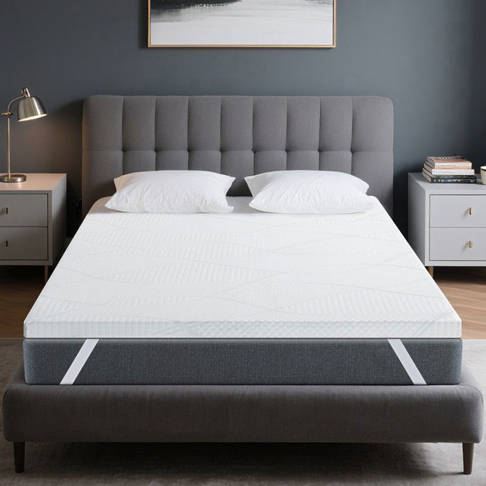 HavenlyHome 160x200 cm Mattress Topper, 6 cm Thick, High Resilience Foam, Soft or Firm Comfort, Ergonomic