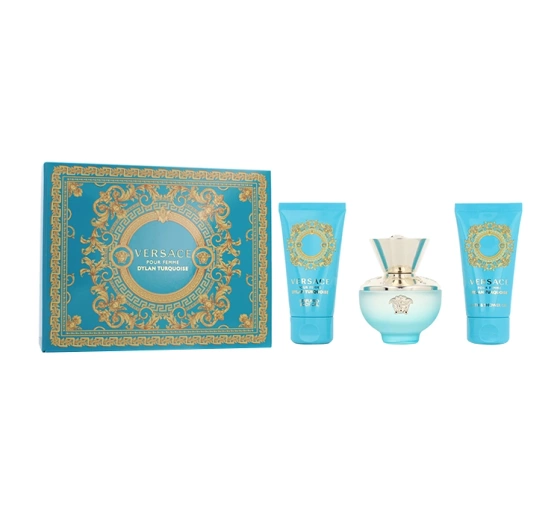 Versace Dylan Turquoise Pour Femme woda toaletowa 50 ml   żel do ciała 50 ml   żel pod prysznic 50 ml