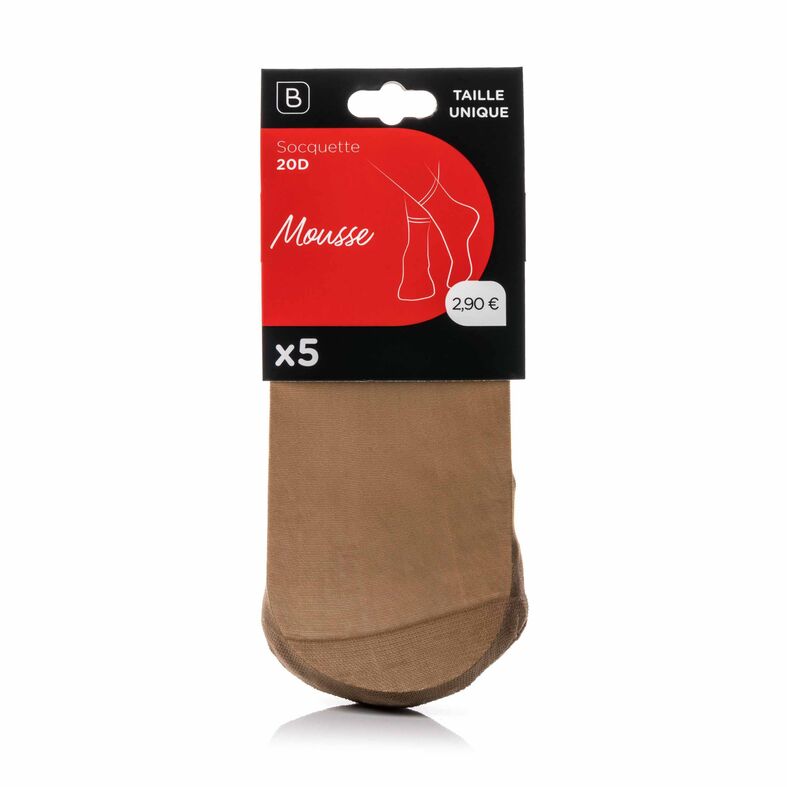 Damesokker i 20D-skum, beige