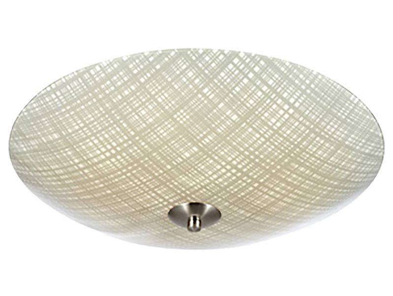 Plafon Cross LED szklany szary
