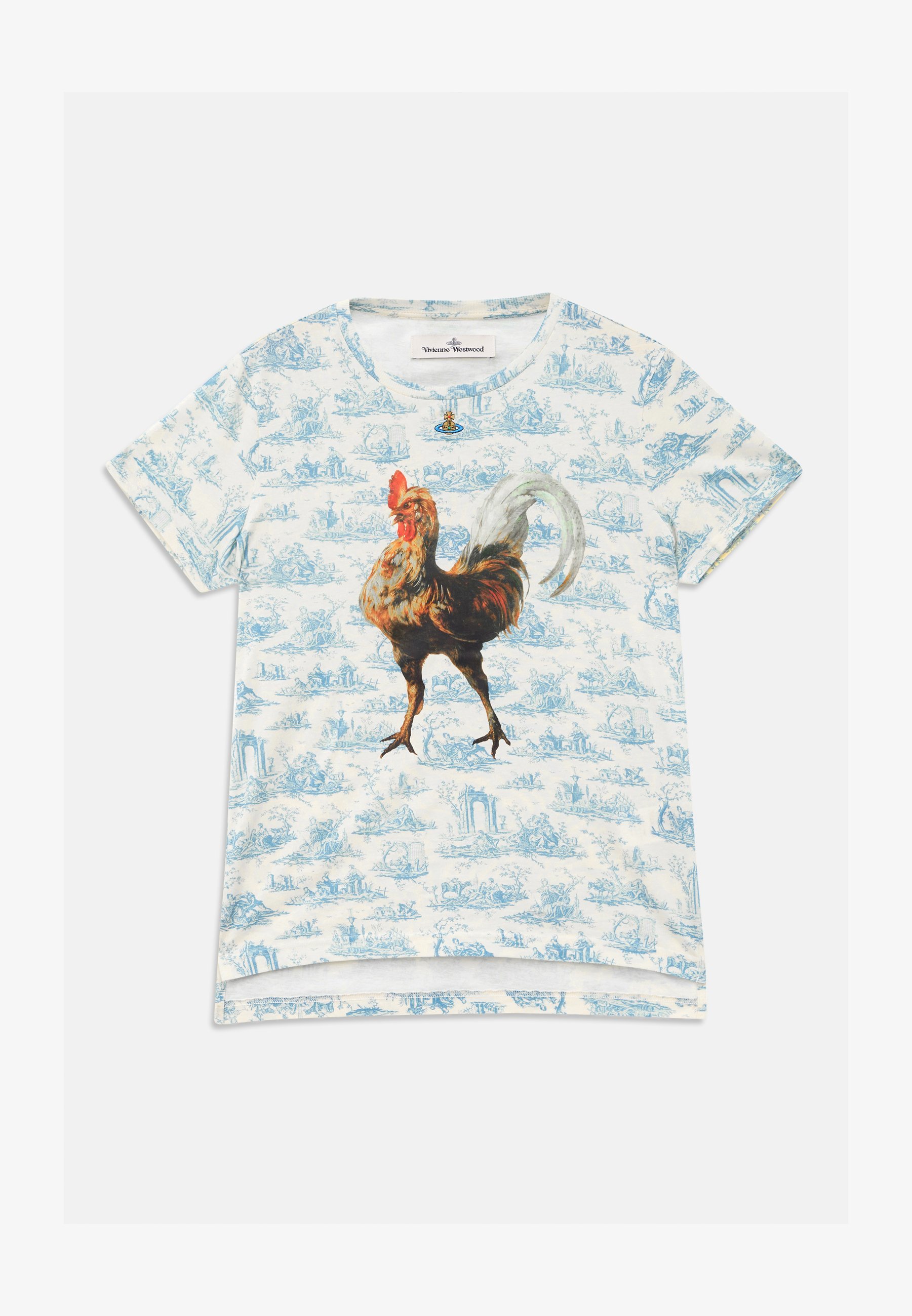 Vivienne Westwood ROOSTER PERU UNISEX - T-Shirt mit Print - toile de jouy blue