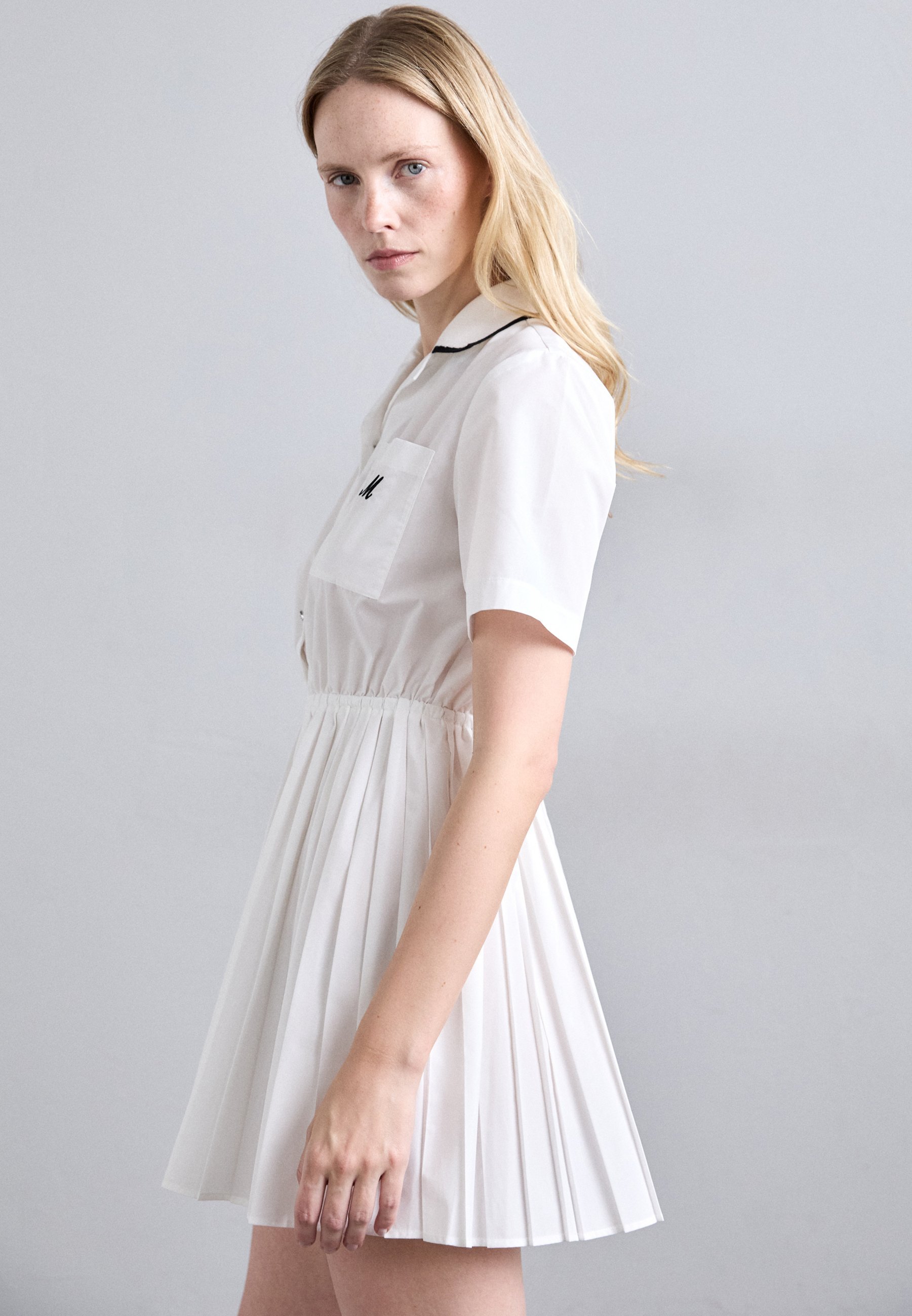 Maje RIPLITANIS - Vestido camisa - branco