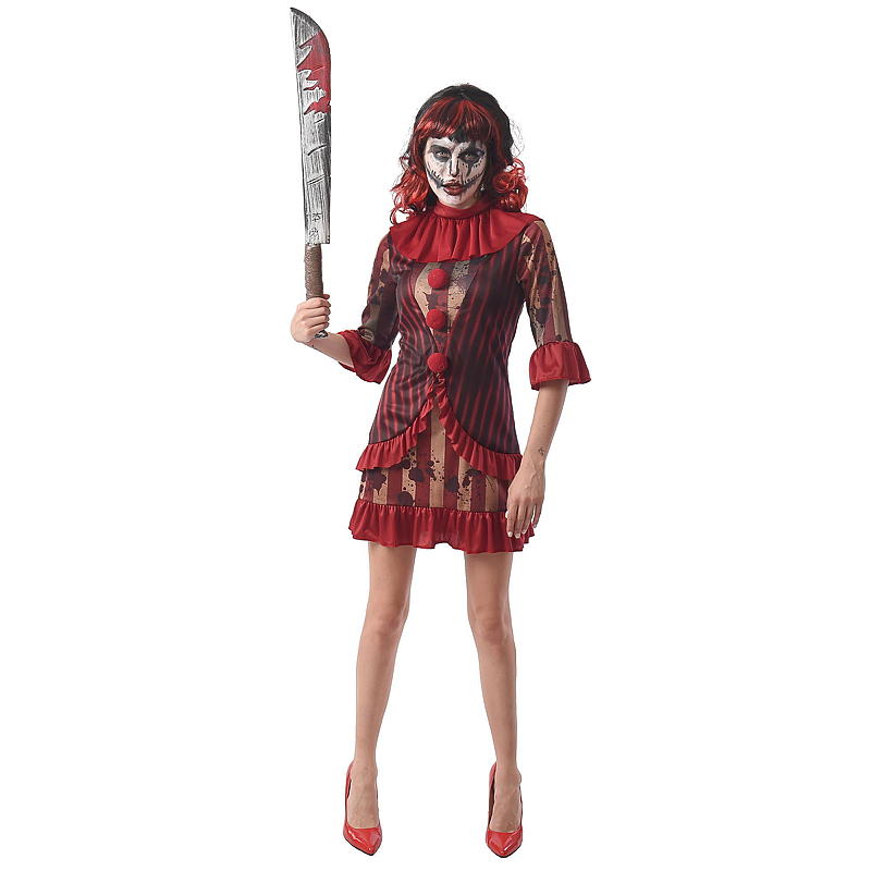 Halloweenkostym storlek L/XL Kuslig clown