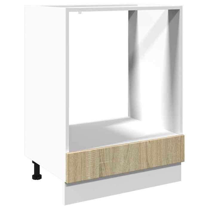 vidaXL Armoire à four Chêne sonoma 60x46x81,5 cm Aggloméré, armoire de cuisine, armoire de rangement, meuble de cuisine, 849617