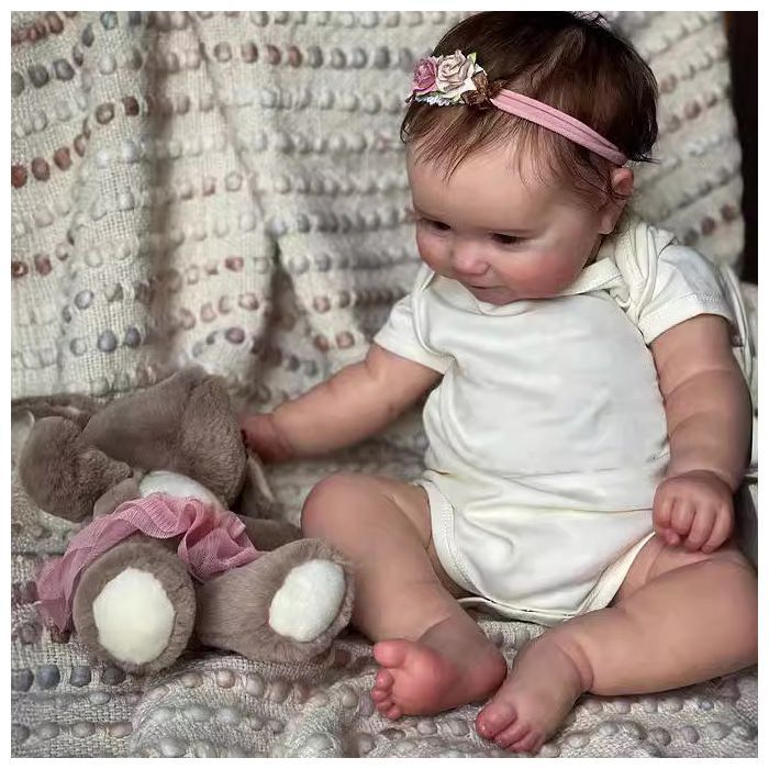 Hyperrealistic Reborn Doll - 50 cm - Soft Touch - Silicone - Realistic - Pink Girl Doll