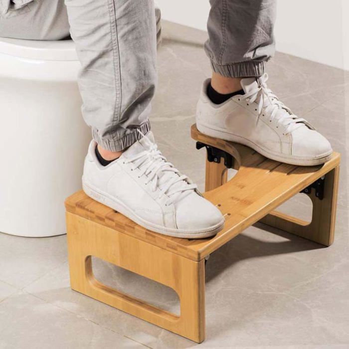 Taburete de baño de bambú para adultos, taburete de baño para niños, taburete de baño plegable de bambú