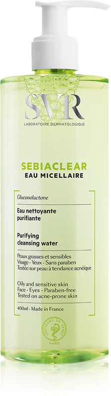 SVR Sebiaclear Eau Micellaire matterende micellaire vloeistof voor een vette en probleemhuid