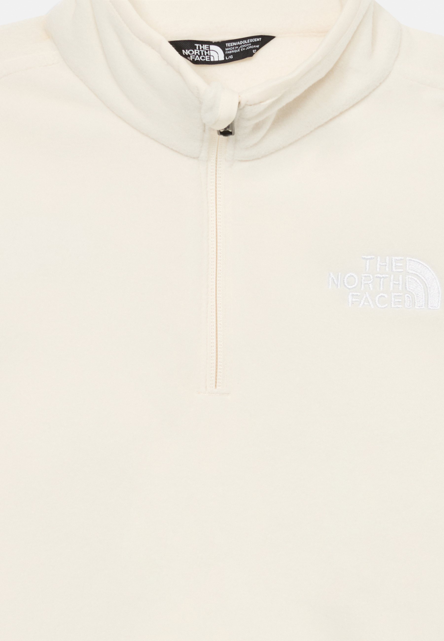 The North Face TEEN GLACIER ZIP UNISEX - Fleece-Pullover - Weiß Düne