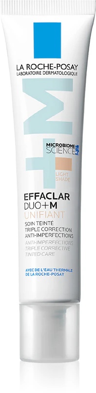 La Roche-Posay Effaclar DUO+M Unifiant gaiši tonēts krēms ar mitrinošu efektu