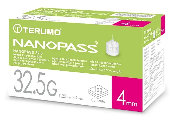 Nanopass-Nadel G32,5 4 mm 100 Stück