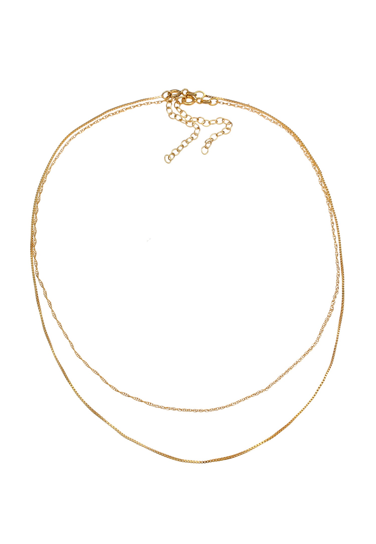Elli Choker Chaîne Vénetienne Tourné Basic Collier Femme - (925/1000) Argent