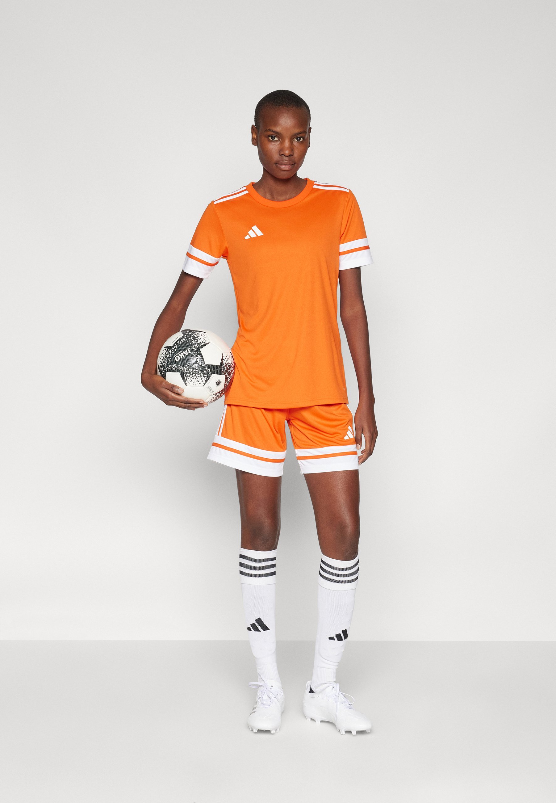 adidas Performance SQUADRA25 SHORTS - Sportshorts - Teamorange/Weiß