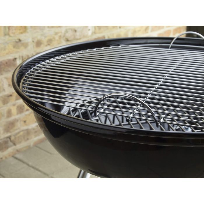 Barbacoa de carbón WEBER COMPACT KETTLE Ø47cm - Superficie de cocción: 43,5cm - Negra