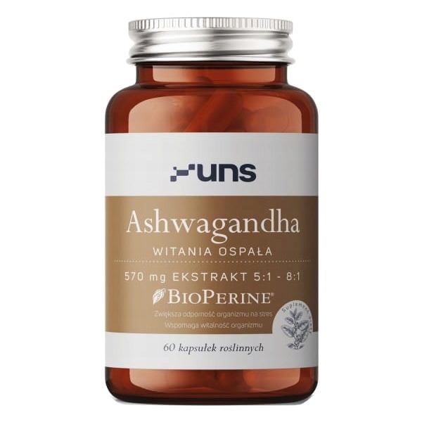 UNS Ashwagandha Withania Somnifera 570 mg + Bioperine