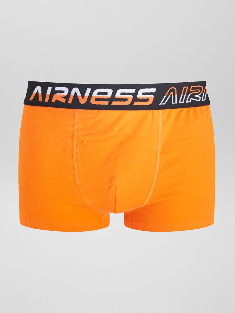 Zestaw 3 jednolitych bokserek „Airness” – POMARAŃCZOWY