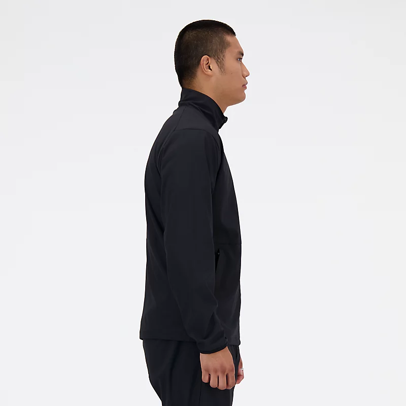 Men's stretch fabric jacket - BLACK
