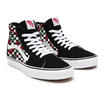 Checkerboard Roses Sk8-Hi Personalizzate