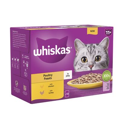 Whiskas 11+ Seniorenbeutel in Gelee