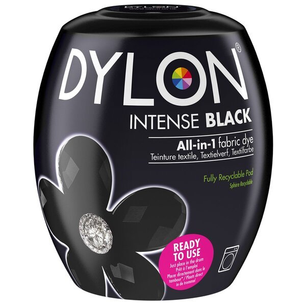 Dylon Intense črna barva za perilo v pralnem stroju<br>350 g