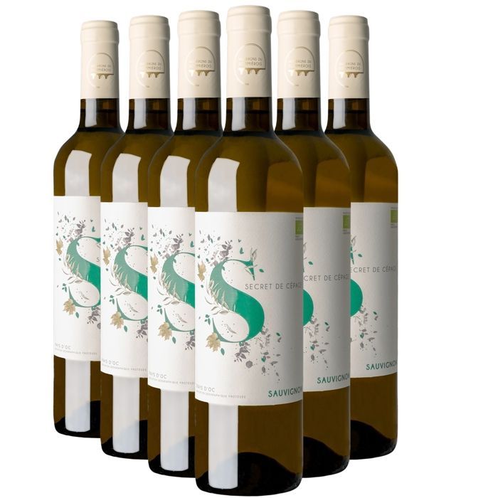 Les Vignerons du Sommiérois Pays d'Oc Secret de Cépage Sauvignon 2025 - Hvidvin fra Languedoc-Roussillon (6x75cl)