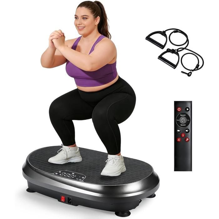 Vibration platform - NETTLIFE - Nettlife - 5 programs - 199 intensity levels - 200 kg load capacity (Bluetooth)