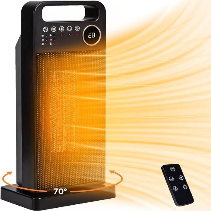 Heizlüfter – FIMEI – 2000 W – Fernbedienung – 70°-Oszillation – 2–12-Stunden-Timer