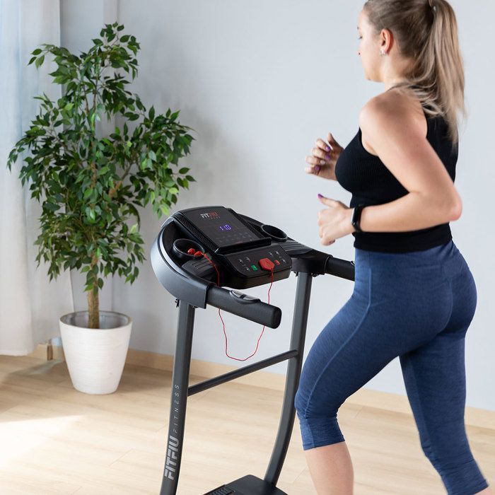 Tapis de course pliable - FITFIU Fitness MC-200 - 2.0HP - 14km/h - surface 40x110cm - inclinaison 6% [Reconditionné-Excellent état]