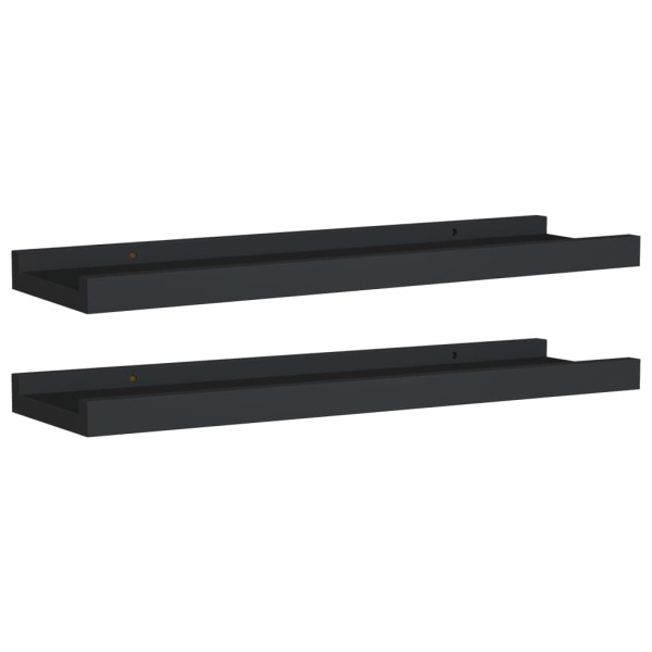 Półka na zdjęcia Czarny 40 x 9 x 3 cm MDF vidaXL