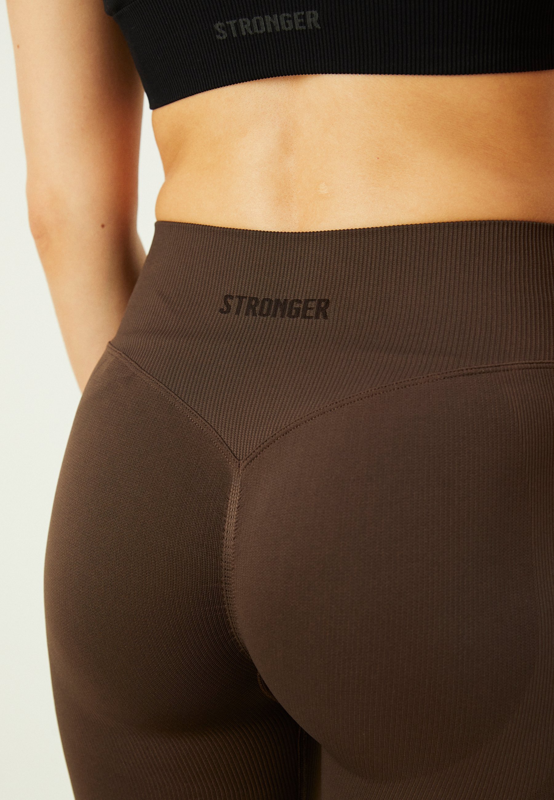 Leggings contour sans coutures plus résistants - Leggings - café noir