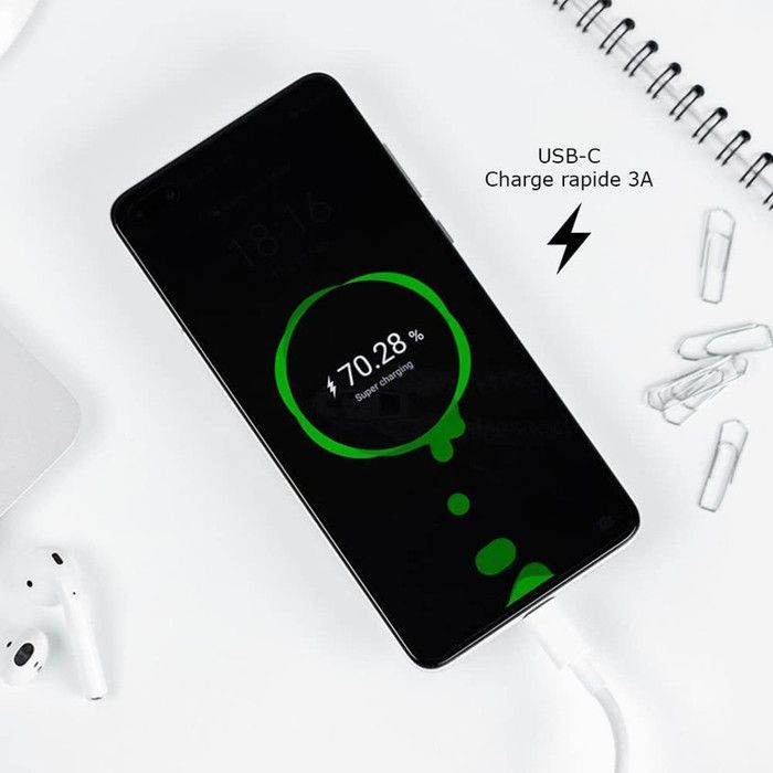 Chargeur Ultra Rapide - PH26 - Samsung Galaxy A16 5G - 3A - Câble Type C - Sécurisé