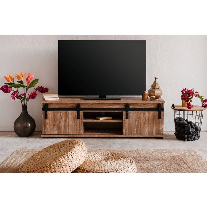 TV-meubel - MARRAKESCH - Eikenhout - 160 x 50 x 40 cm