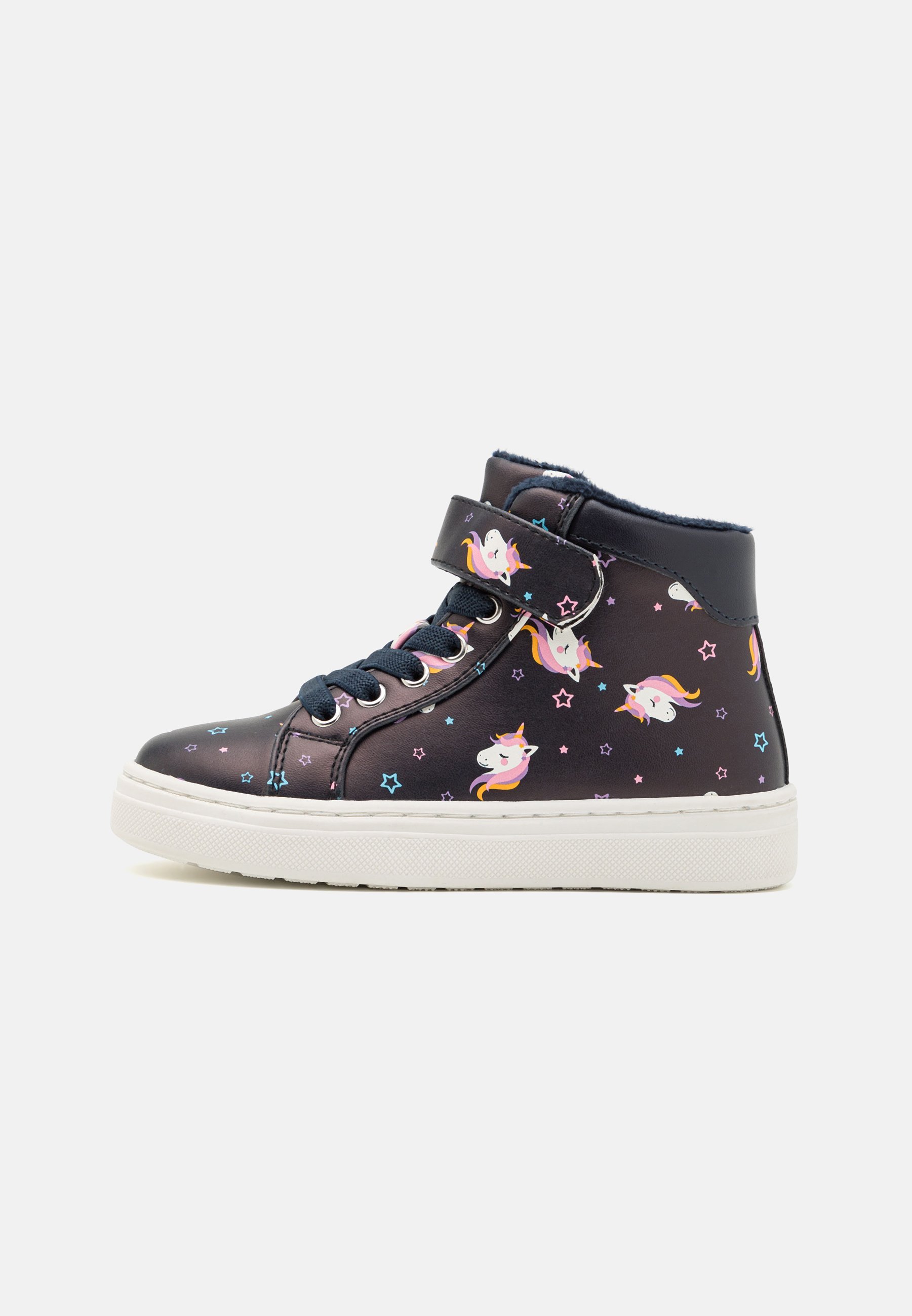 Friboo hoge sneakers - donkerblauw