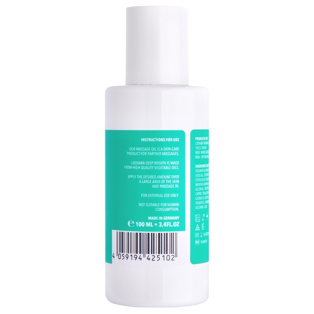 Loovara Deep Breath - Huile de massage à la menthe et à l'eucalyptus