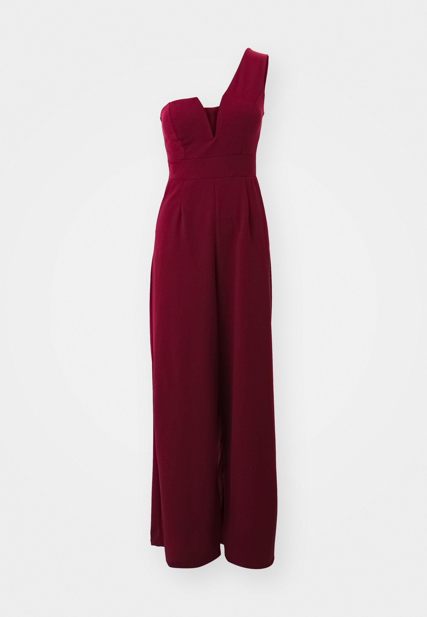 WAL G PETITE PETITE FLEUR ONE SHOULDER - Jumpsuit - wijnrood