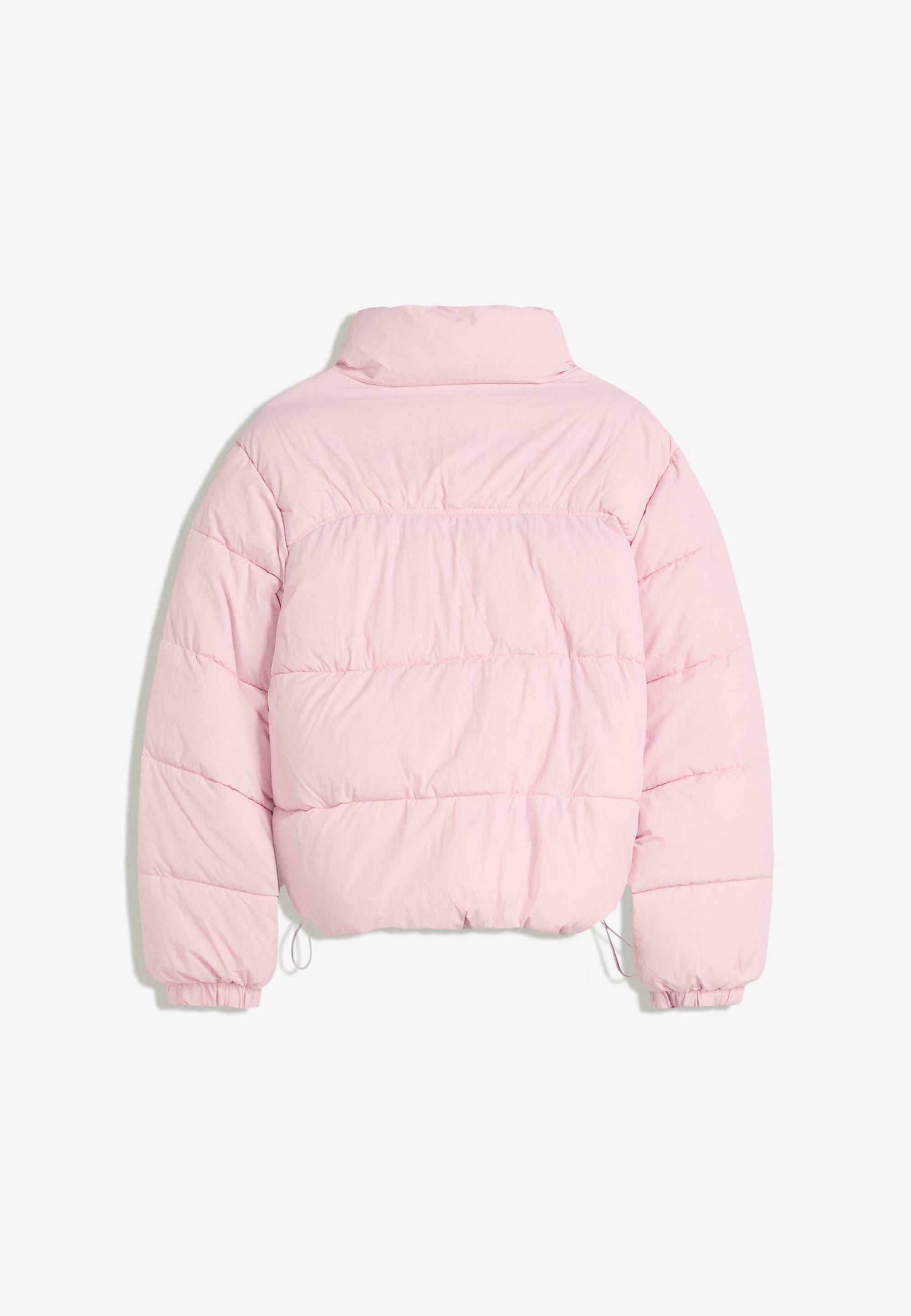 Bershka PUFFER - Winterjas - lichtroze