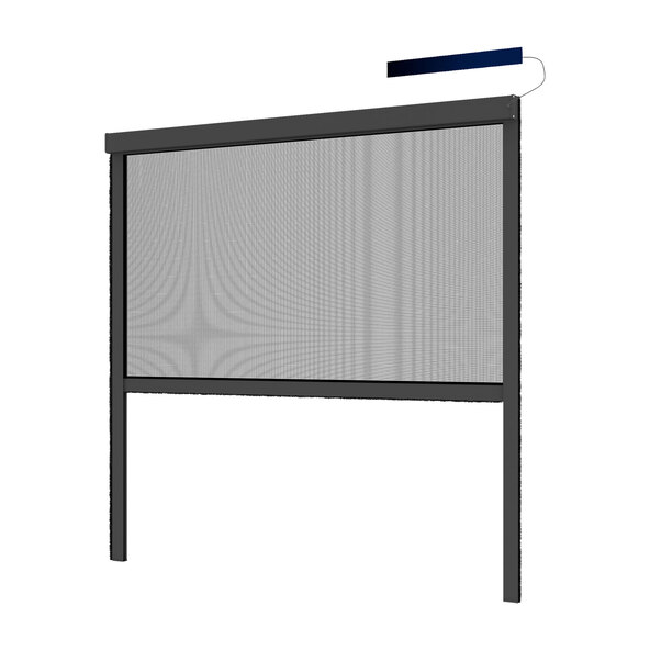 Electric insect screen roller blind, anthracite, 110 x 220 cm