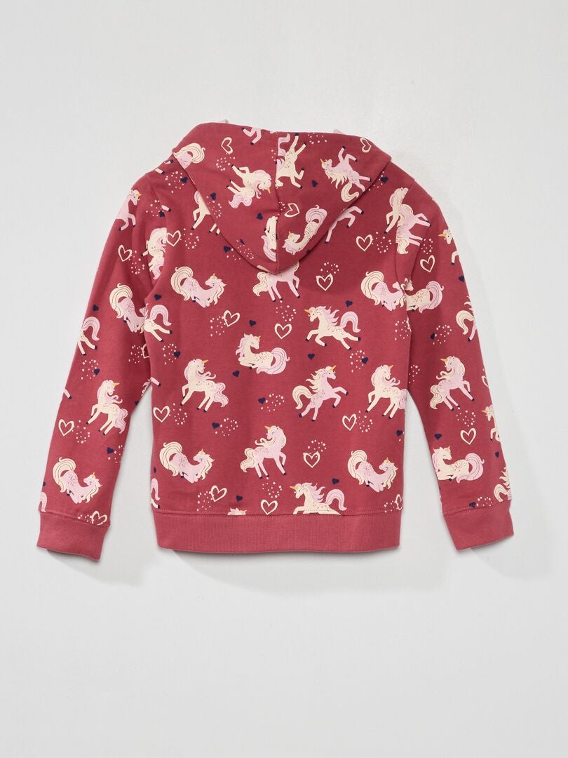 Fleece hoodie - ROOD