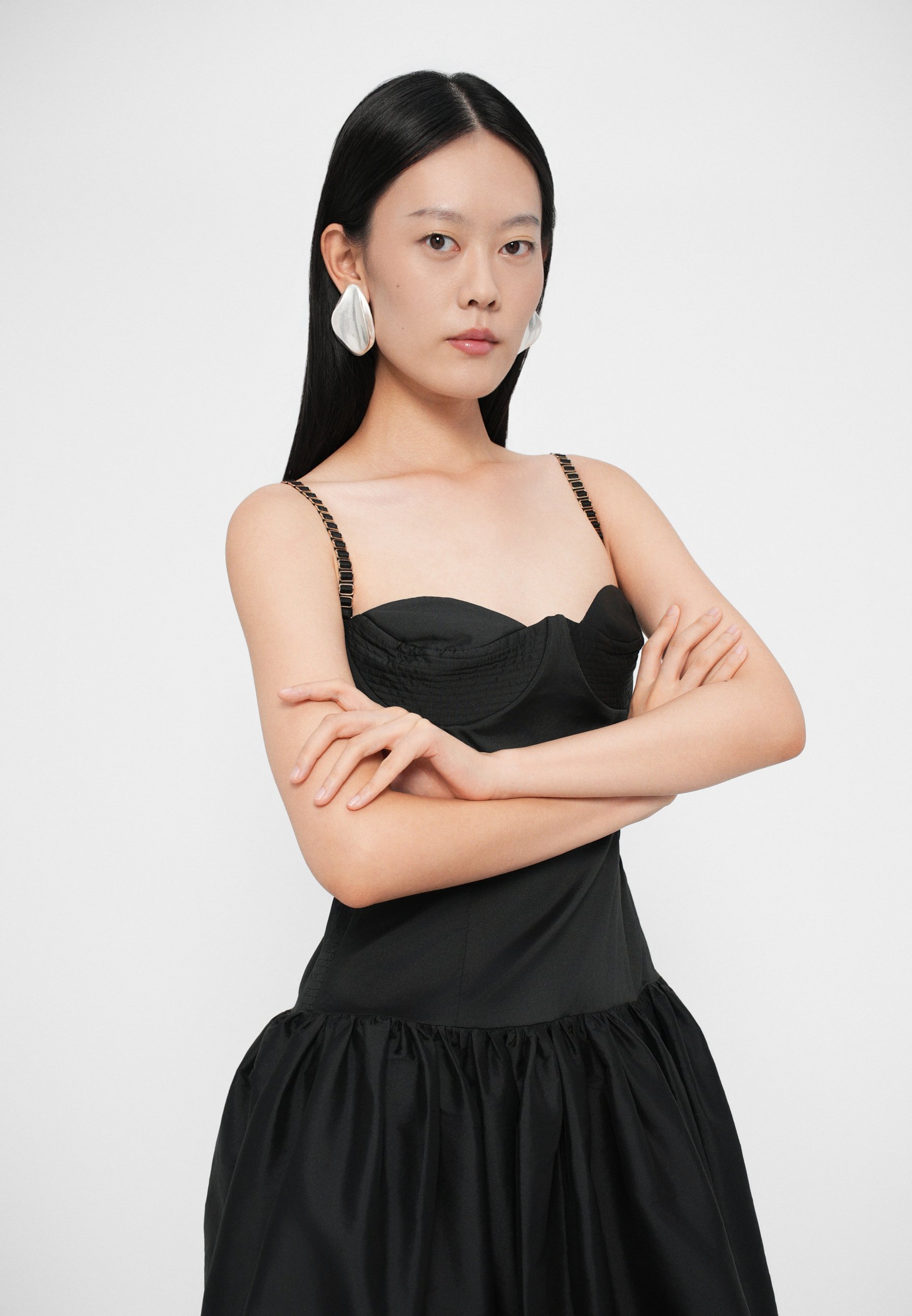 Anna October CHLOÉ MIDI-KLEID - Festliche Kleidung - Schwarz