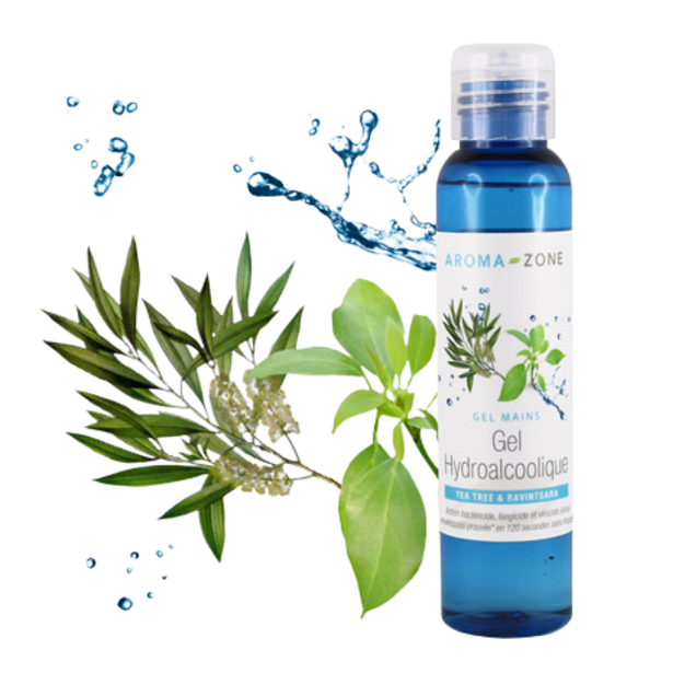 Gel hydroalcoolique naturel virucide, bactéricide et fongicide
