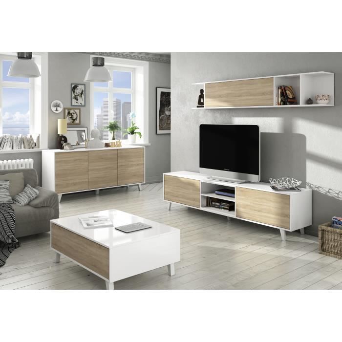 Sideboard Arvada, 154 x 41 x 75 cm, weiß