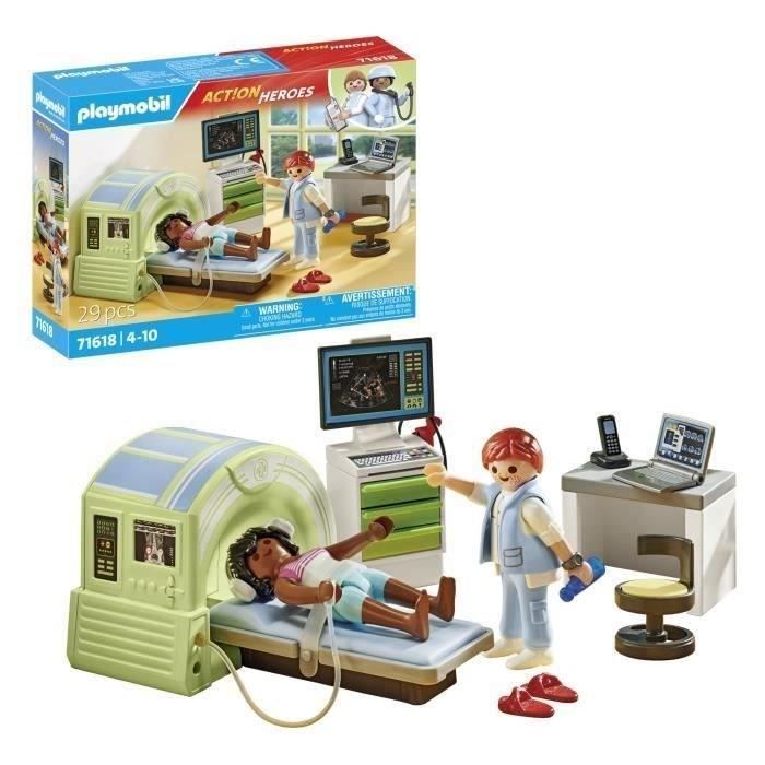 PLAYMOBIL 71618 Medical Scanner with Patient, City Life, Hospital, 29 pieces, Ages 4+