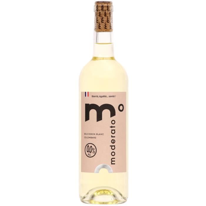 Moderato blanc sans alcool 0,0% - Colombard, Sauvignon Blanc - 75cl