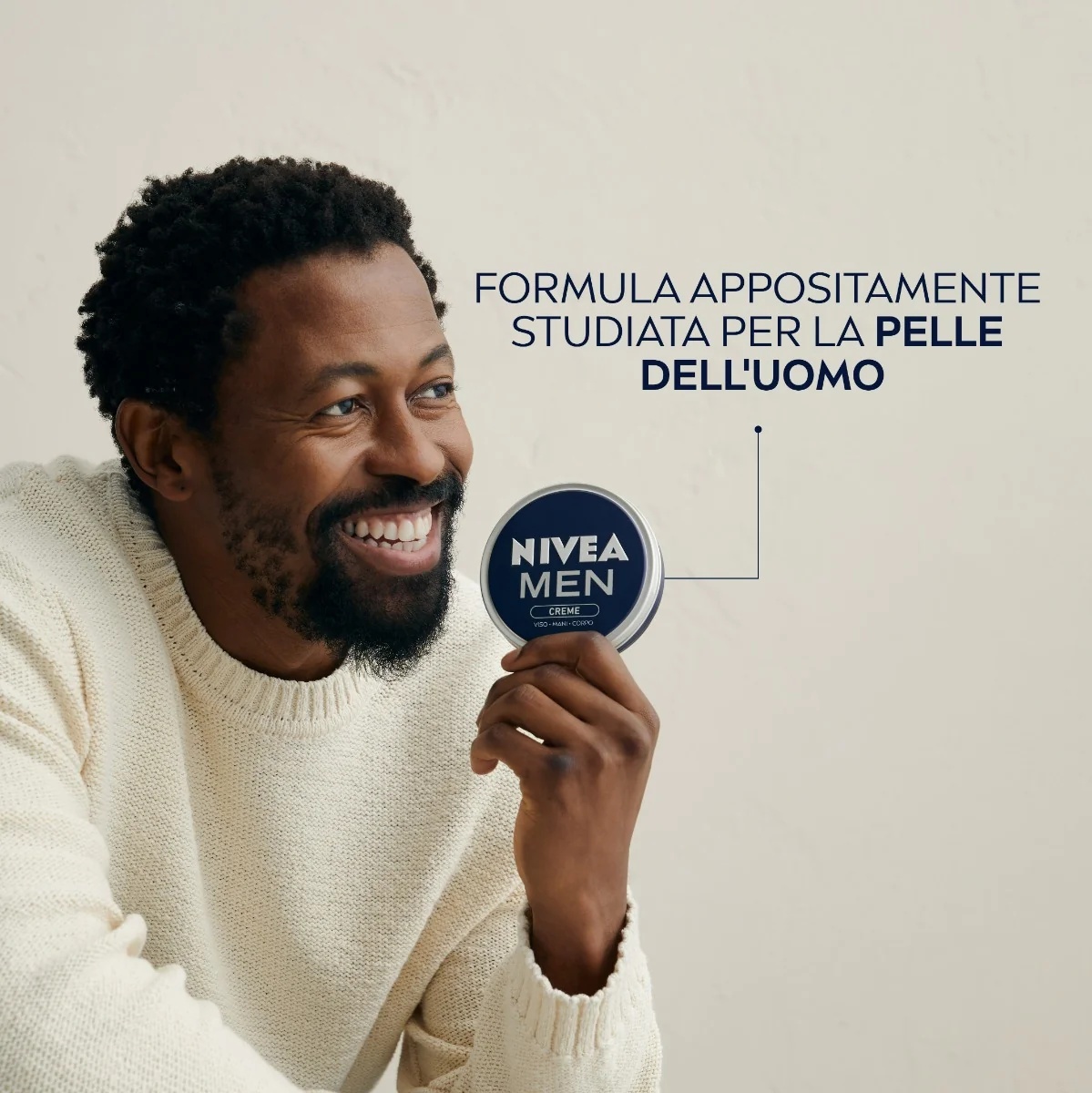 NIVEA Nivea meestele niisutav kreem 75 ml Kätele, näole, kehale